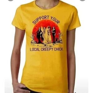 Support Your Local Creepy Chick T-shirts Horror New Sz M